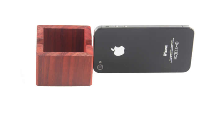 Portable Universal Wooden Desktop Desk Phone Holder 