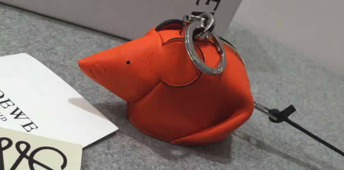  Handmade Leather Mouse Shaped Coin Purse