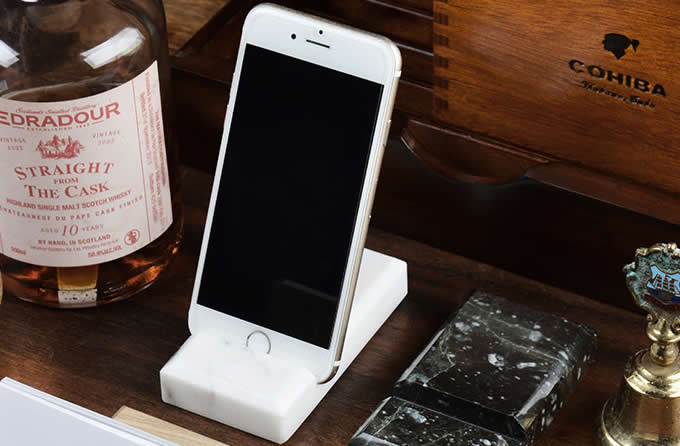  Marble Desktop Cell Phone Holder Stand Mount for iPhone and Other Cell Phone