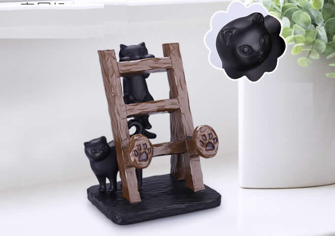  Mini Ladder Mobile Cell Phone Holder Stand With Animal