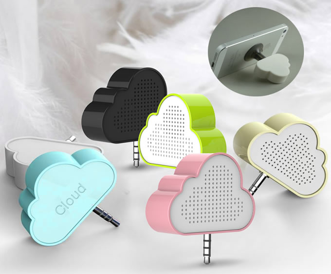 Mini Portable Cloud  Speaker Silicone Sucker Stand For Cell Phone