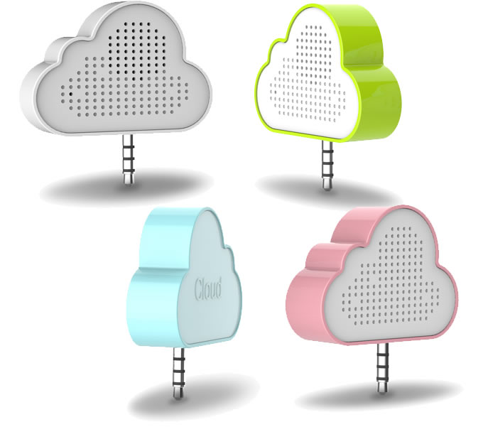 Mini Portable Cloud  Speaker Silicone Sucker Stand For Cell Phone