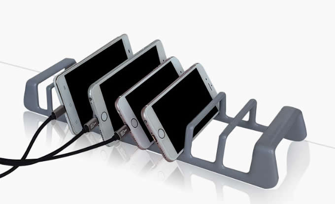 Multi Device Stand Charging Station & Organizer for Smartphones, Tablets