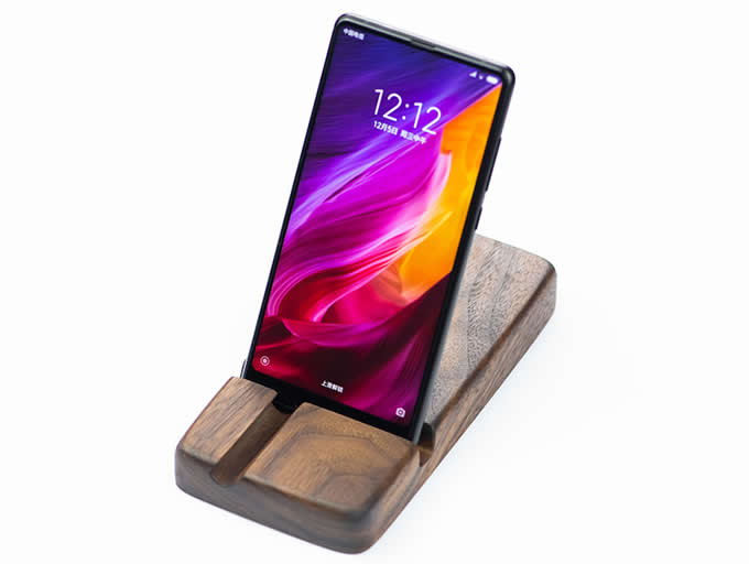  Natural Bamboo Wood SmartPhone iPad Stand Storage Holder