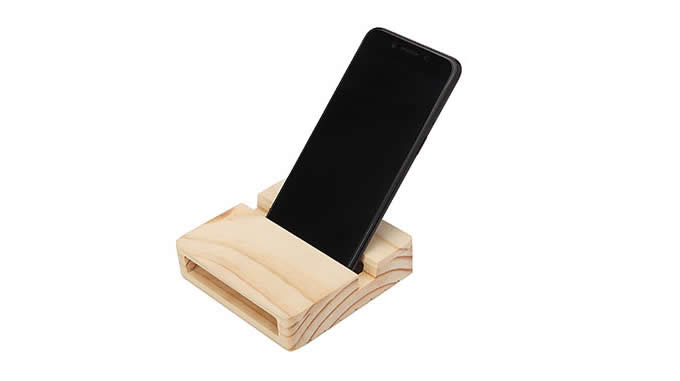  Natural Wooden Cell Phone Stand Holder Dock Sound Amplifier Stands