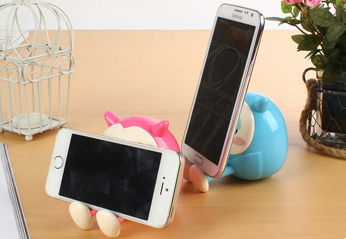 Owl Piggy Bank Cell Phone Stand Holder