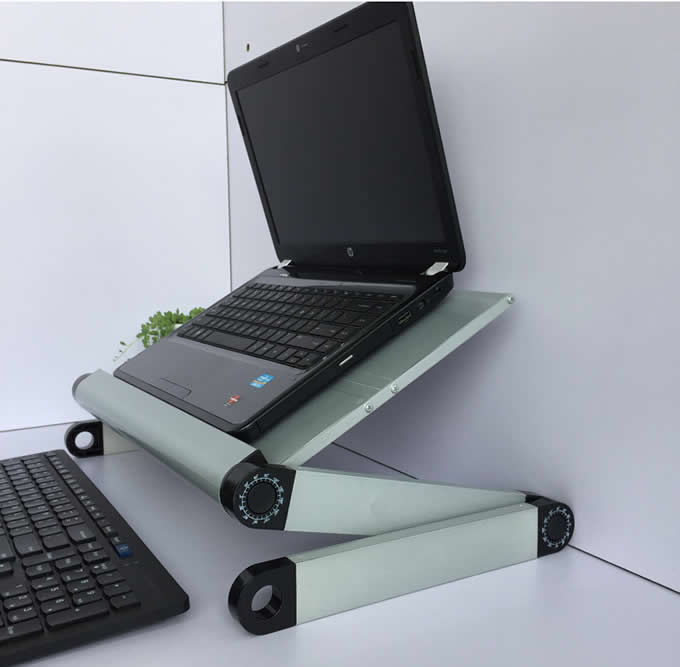 Portable Aluminum  Laptop Table Stand Adjustable Riser 