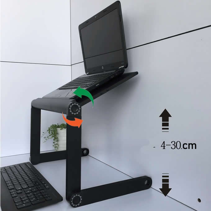 Portable Aluminum  Laptop Table Stand Adjustable Riser 