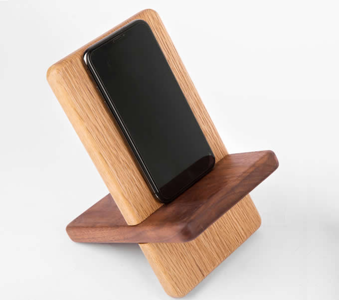  Portable Wooden Tablet Stand Mobile Phone Holder Headphone Stand