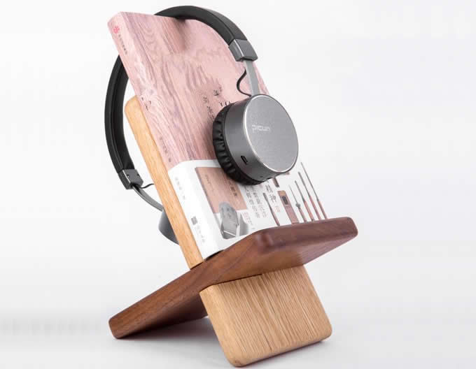  Portable Wooden Tablet Stand Mobile Phone Holder Headphone Stand