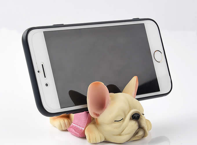   Resin Cartoon Dog Shape Cell Phone Stand