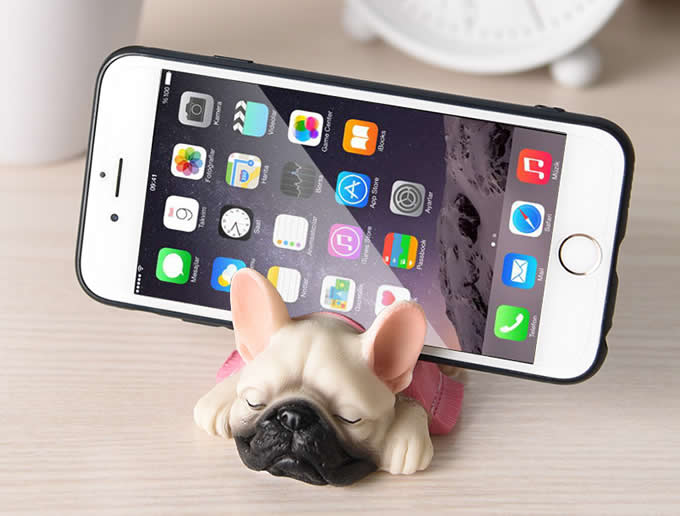   Resin Cartoon Dog Shape Cell Phone Stand