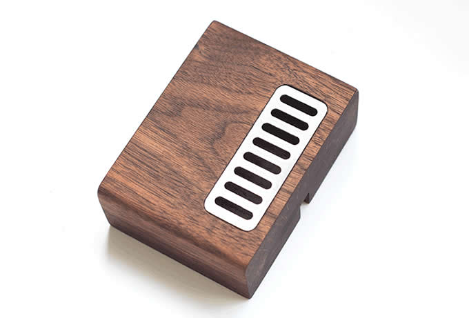   Self Adhesive Wall Wooden  Cell Phone Charging Dock, Sound Amplifier Wooden Amplification Stands  