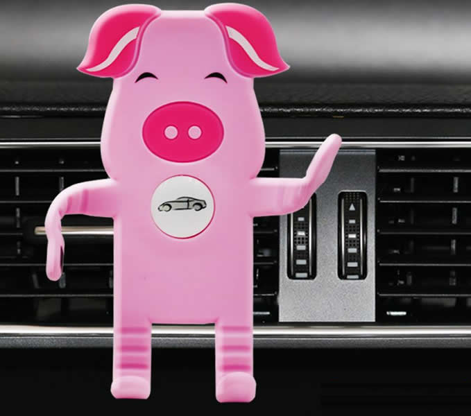  Silicone Pig Cell Phone Smartphones Air Vent Car Mount Holder