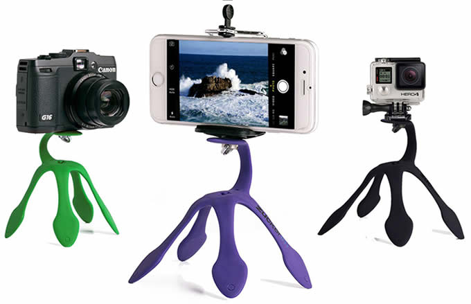  Silicone Portable Flexible Micro Camera/Smartphone Mount 