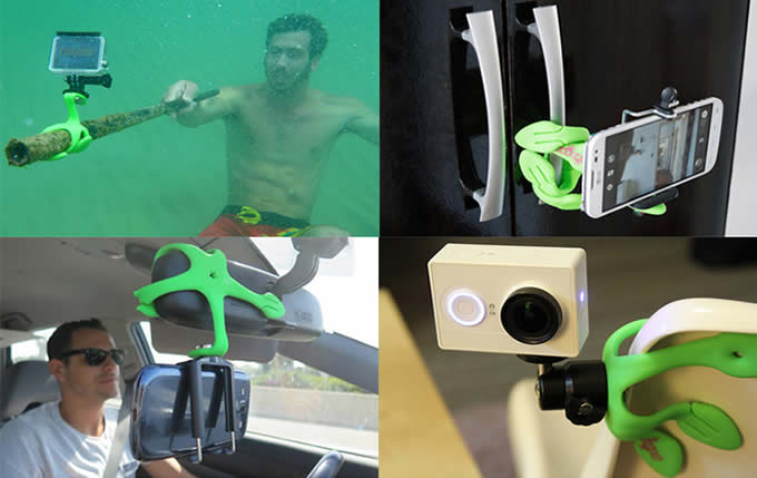  Silicone Portable Flexible Micro Camera/Smartphone Mount 