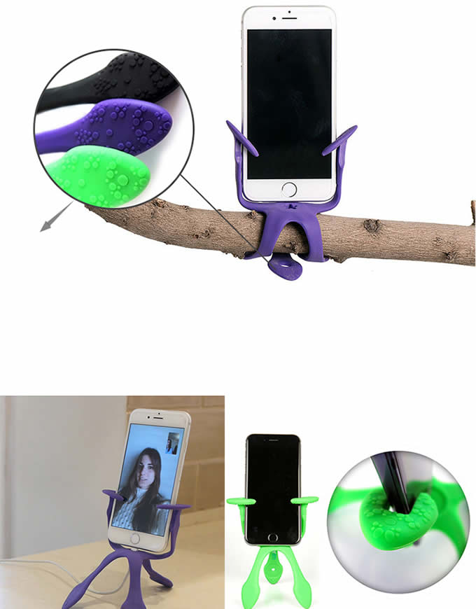  Silicone Portable Flexible Micro Camera/Smartphone Mount 