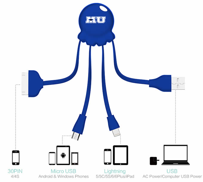 Universal USB Multi Charger Cable Connector Adapter  