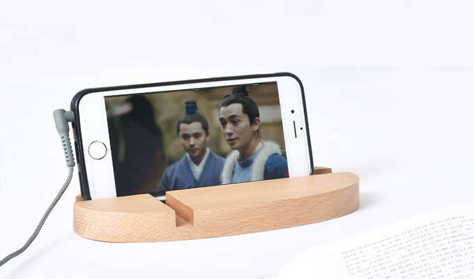   Universal Wooden PortableDesktop Cell Phone Stand for   Mobile Phone  