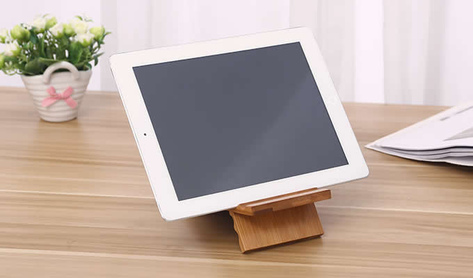 Universal Wooden Multi-angle Cell Phone Stand Holder Tablet Stand