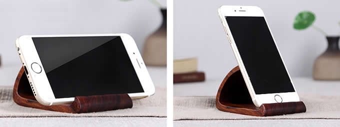  Wood Cell Phone Stand, Smartphone Wood Dock