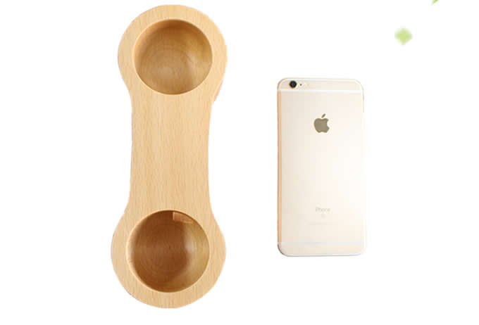 Wooden Bamboo Phone Dock Stand Holder Cell Phone  Sound Amplifier  for SmartPhone