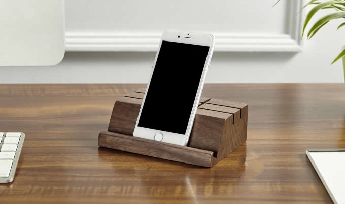  Wooden Business Card Holder Mobile Phone iPad Holder Stand