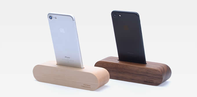 Wooden Cell Phone Charging Dock Sound Amplifier Stand Dock for iPhone 7 7 Plus 6 6s Plus