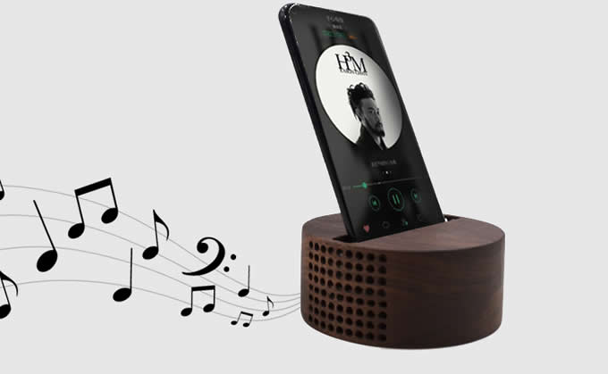 Wooden Cell Phone Stand Wood Speaker Sound Amplifier Desk stand for iphone android phone