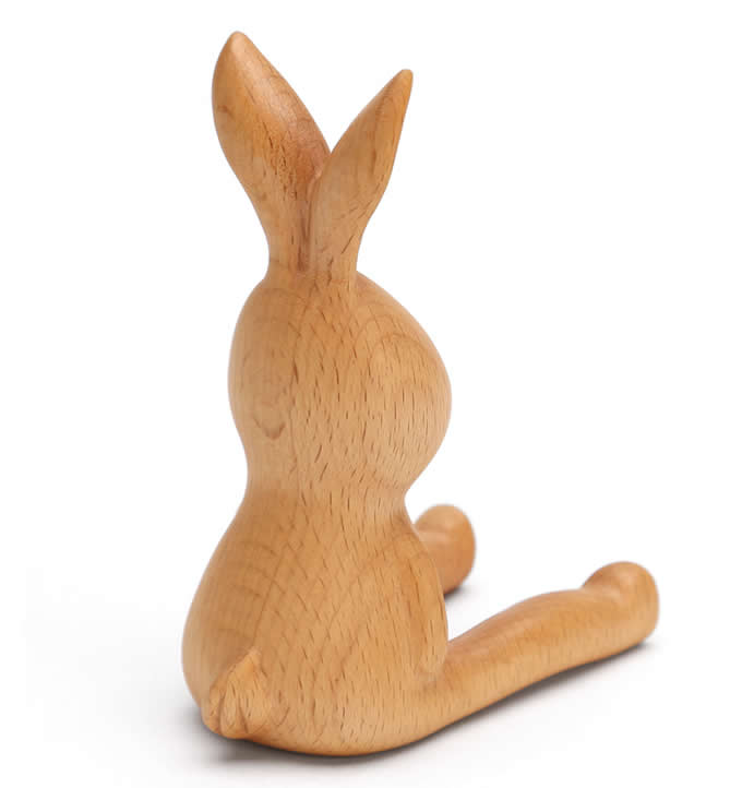  Wooden Cute Rabbit Cell Phone Stand Holder 
