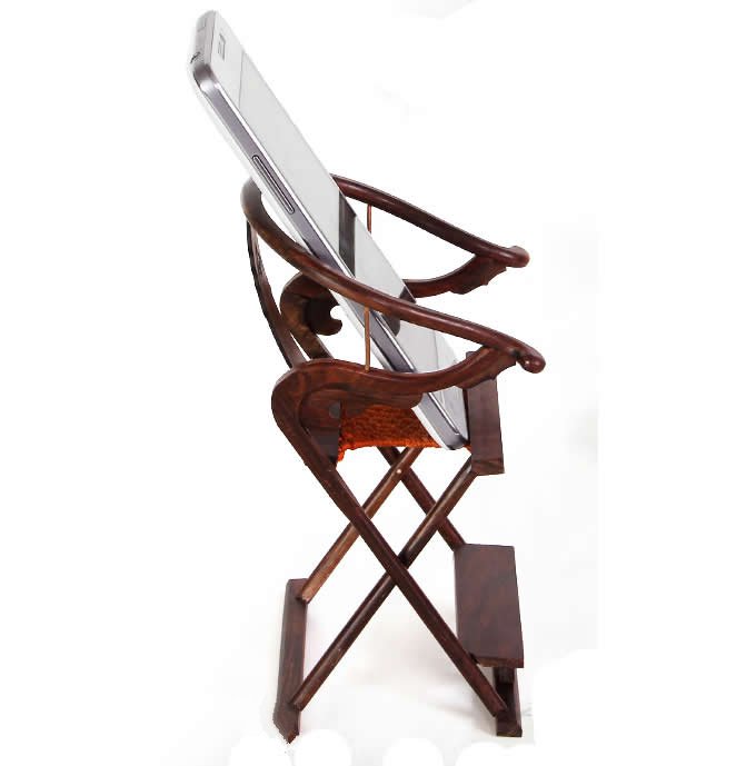  Wooden Folding Chair Cell Phone Stand Holder 