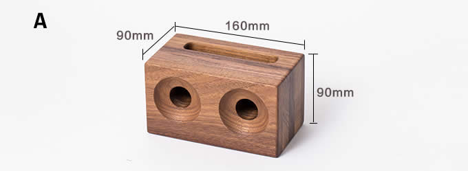  Wooden & Bamboo Speaker Sound Amplifier Stand Dock for SmartPhone 