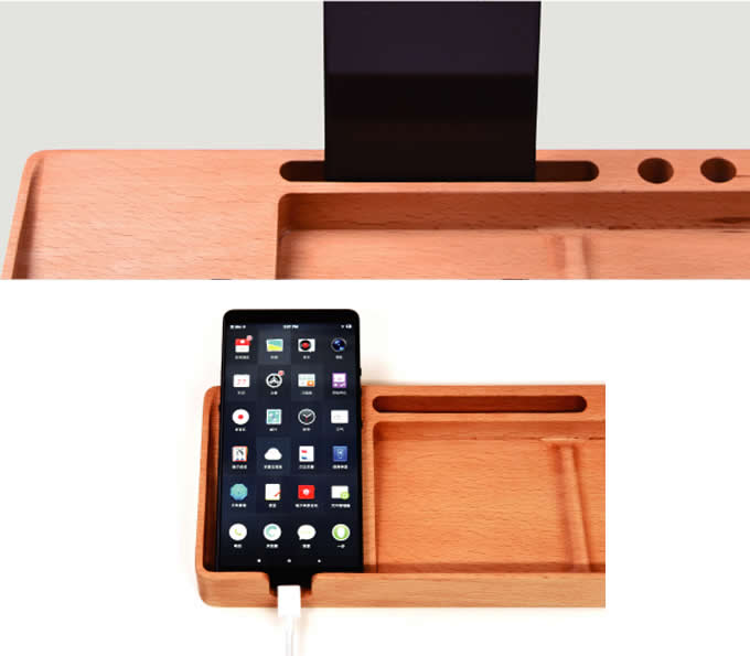 Wooden Multifunctional Desktop Card/Pen/Pencil/Mobile Phone Office Supplies Holder Display Box 