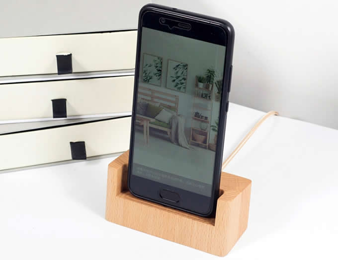 Wooden USB Type C Lightning Charging Dock Charger Station  