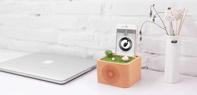 Wooden Speaker Sound Amplifier iPhone SmartPhone Stand 
