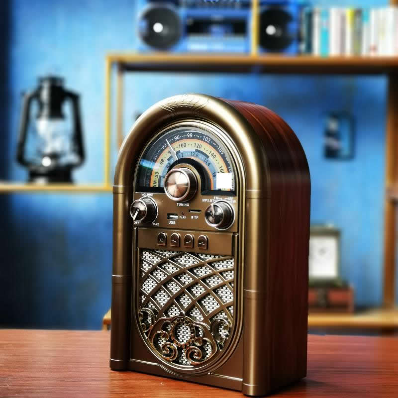 Nostalgic Retro Radio With Bluetooth Speaker Functionality