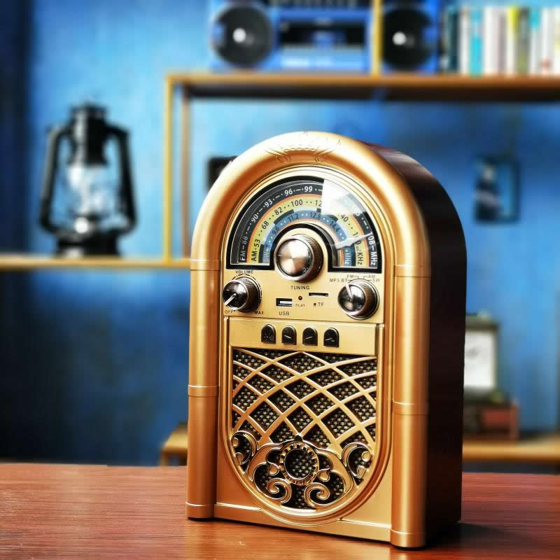 Nostalgic Retro Radio With Bluetooth Speaker Functionality