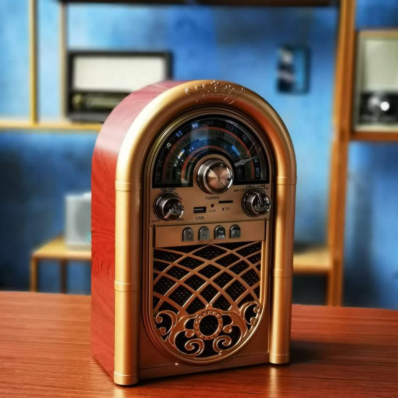 Nostalgic Retro Radio With Bluetooth Speaker Functionality