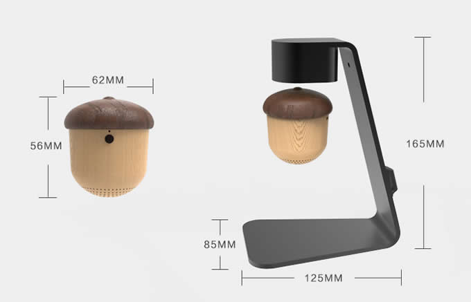 Acorn-Shaped Levitating Floating Maglev Bluetooth Speaker 