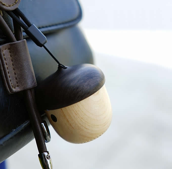 Acorn-Shaped Mini Nut Wooden Bluetooth Speaker