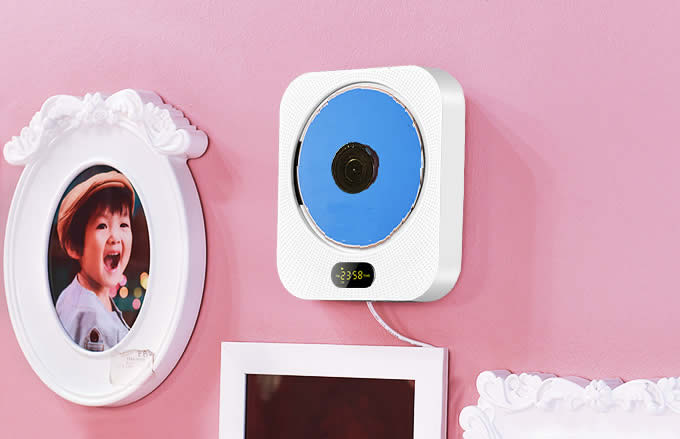 Bluetooth Wall Mounted CD Player and Holder
