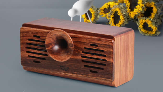 Eco friendly Hand made Portable Wood Bluetooth Speaker  