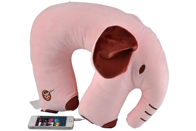  Elephant U Shape Travel Music Pillow