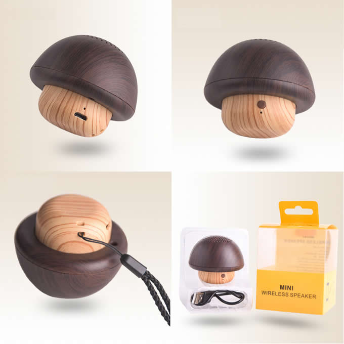 Mushroom-Shaped Mini Bluetooth Speaker