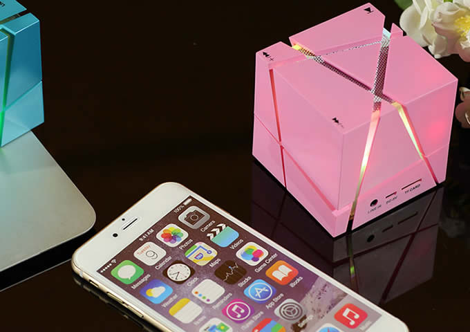  Portable Cube Bluetooth Speaker