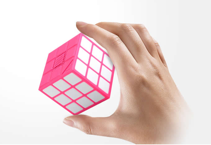 Portable Magic Cube Bluetooth Speakers Colorful LED Light  