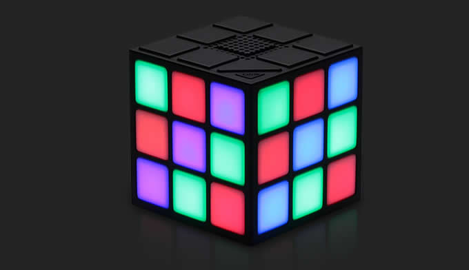 Portable Magic Cube Bluetooth Speakers Colorful LED Light  