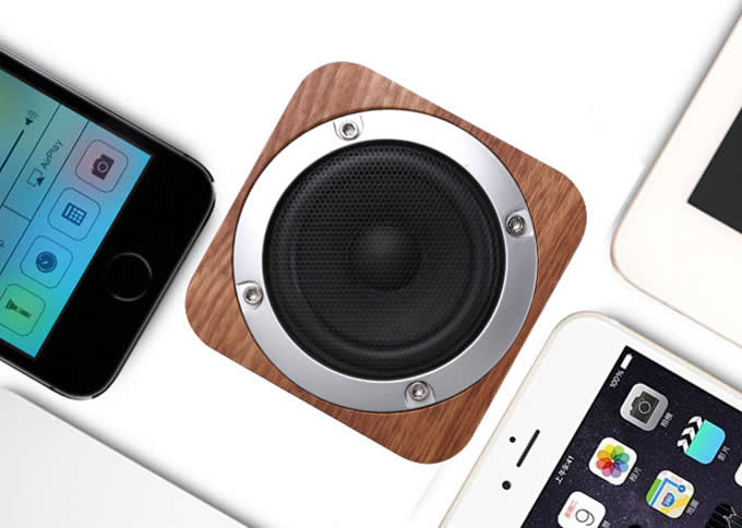   Wooden Portable Bluetooth Speaker