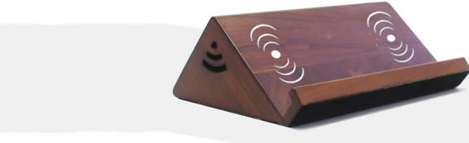 Wooden Wireless Sound Amplifier Magnetic Induction Portable Speaker  