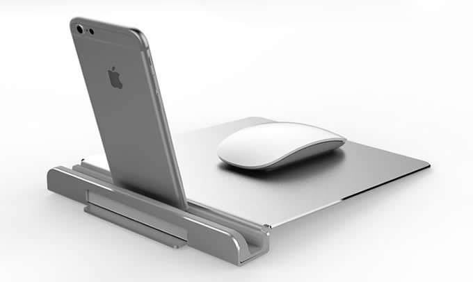 Aluminum Multifunctional Mouse Pad  with Tablet or Smartphone Stand